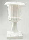 Plastic Urn - White Pedestal from Boulevard Florist Wholesale Market