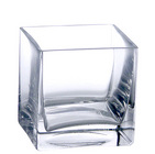Glass - Cube - 4" from Boulevard Florist Wholesale Market