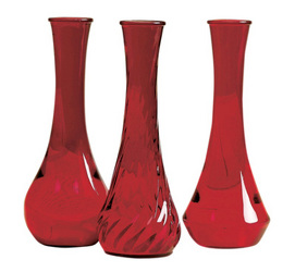 Plastics - Bud Vase - Ruby Red - 9" from Boulevard Florist Wholesale Market