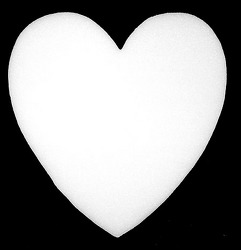 Styrofoam - Heart Solid 12" from Boulevard Florist Wholesale Market