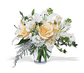 White Roses and Lilies from Boulevard Florist Wholesale Market