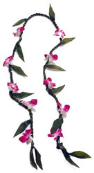 Ti Leaf Lei with Orchids from Boulevard Florist Wholesale Market
