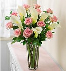 Pink Rose and Calla Lily Bouquet from Boulevard Florist Wholesale Market