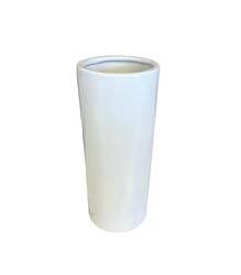 Ceramic - 5"X12" WHITE CYLINDER from Boulevard Florist Wholesale Market