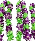 Lei - Dbl Alt Bombay & White Dyed Green  from Boulevard Florist Wholesale Market