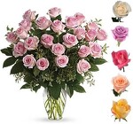 Two Dozen Roses Asst Colors from Boulevard Florist Wholesale Market