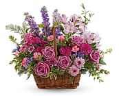 Teleflora's Lavender Meadow Basket Bouquet from Boulevard Florist Wholesale Market