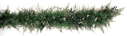 Garland Fresh Babies Breath, Springeri, Plumosa & Ruscus from Boulevard Florist Wholesale Market