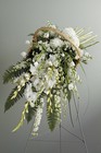 White Standing Spray in Basket from Boulevard Florist Wholesale Market