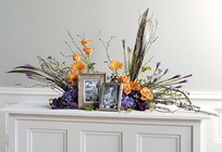 Birch Branch & Floral Memorial from Boulevard Florist Wholesale Market