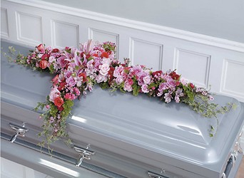 Cross Casket Spray from Boulevard Florist Wholesale Market