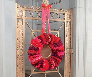 Red Pave Wreath from Boulevard Florist Wholesale Market