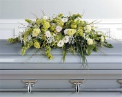 Green Casket Spray from Boulevard Florist Wholesale Market