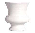 Plastic - Urn - White - 9.5" from Boulevard Florist Wholesale Market