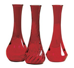 Plastics - Bud Vase - Ruby Red - 9