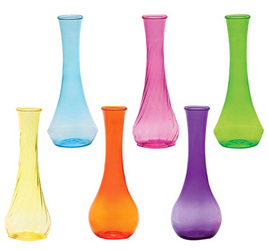 Plastics - Bud Vase -Fiesta Color - 9" from Boulevard Florist Wholesale Market