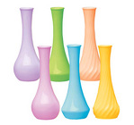 Plastics - Bud Vase - Pastel Asst - 9