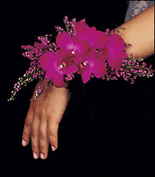 Purple Paradise Wristlet from Boulevard Florist Wholesale Market