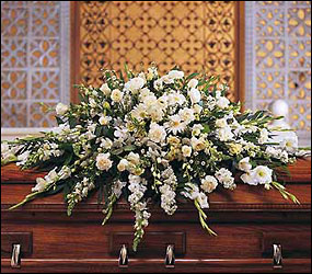 Pure White Casket from Boulevard Florist Wholesale Market