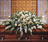 Pure White Casket from Boulevard Florist Wholesale Market