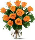 12 Orange Roses from Boulevard Florist Wholesale Market
