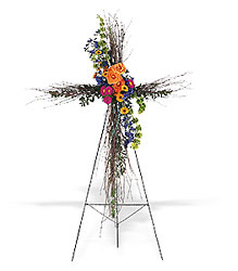 Birch Compassion Cross from Boulevard Florist Wholesale Market