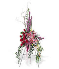 Amethyst and Ruby Standing Spray from Boulevard Florist Wholesale Market