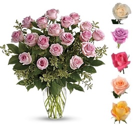 Classic Dozen & Half (18) COLOR Roses from Boulevard Florist Wholesale Market