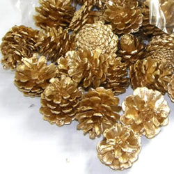 Pine Cone Pick (Gold/Silver) from Boulevard Florist Wholesale Market